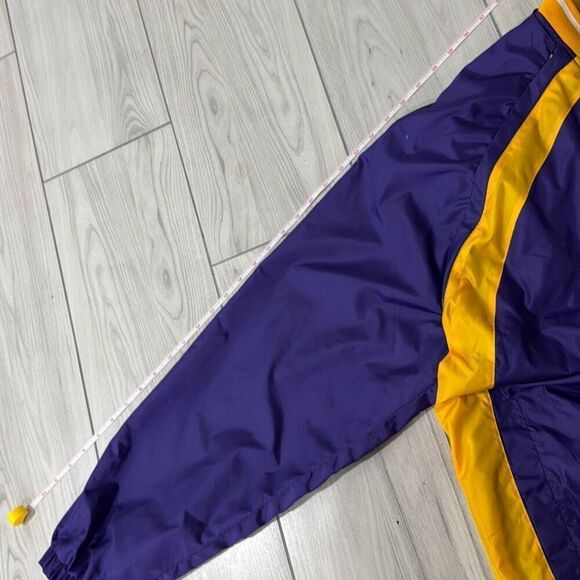 MInnesota Vikings NFL Embroidered Logo Pull Over Windbreaker Jacket Size Large E - Picture 6 of 9